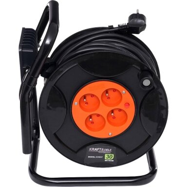30 metrų ilgintuvas su rite ir LED lempa KRAFTDELE 30 metrų ilgintuvas su rite ir LED lempa KRAFTDELE