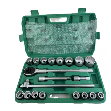 3/4" Galvučių rinkinys 21vnt. 12-kampės 19-50mm CHANGLU TOOLS