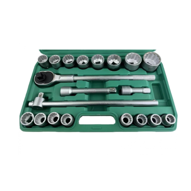 3/4" Galvučių rinkinys 21vnt. 12-kampės 19-50mm CHANGLU TOOLS 1 3/4" Galvučių rinkinys 21vnt. 12-kampės 19-50mm CHANGLU TOOLS 1