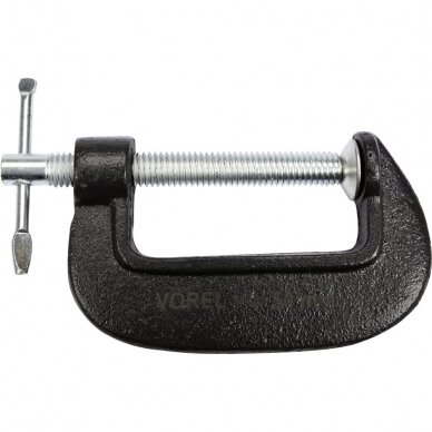 Spaustuvas C tipo su varžtu nuo 50mm iki 250mm 1 Spaustuvas C tipo su varžtu nuo 50mm iki 250mm 1