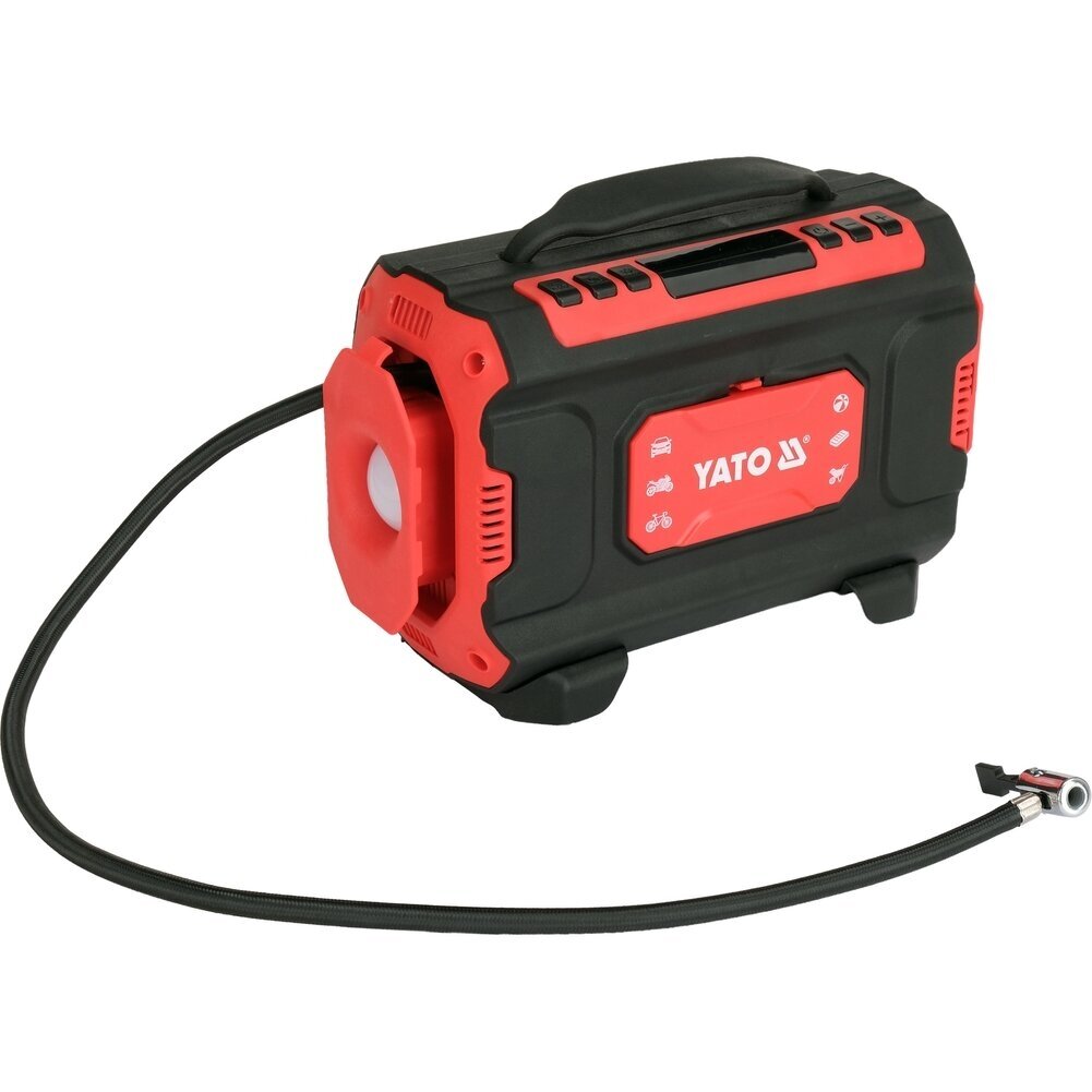 3-in-1 automobilinis kompresorius | 12 V / 230 V | LED | su oro siurbliu ir pūtimo funkcija YATO 1 3-in-1 automobilinis kompresorius | 12 V / 230 V | LED | su oro siurbliu ir pūtimo funkcija YATO 1
