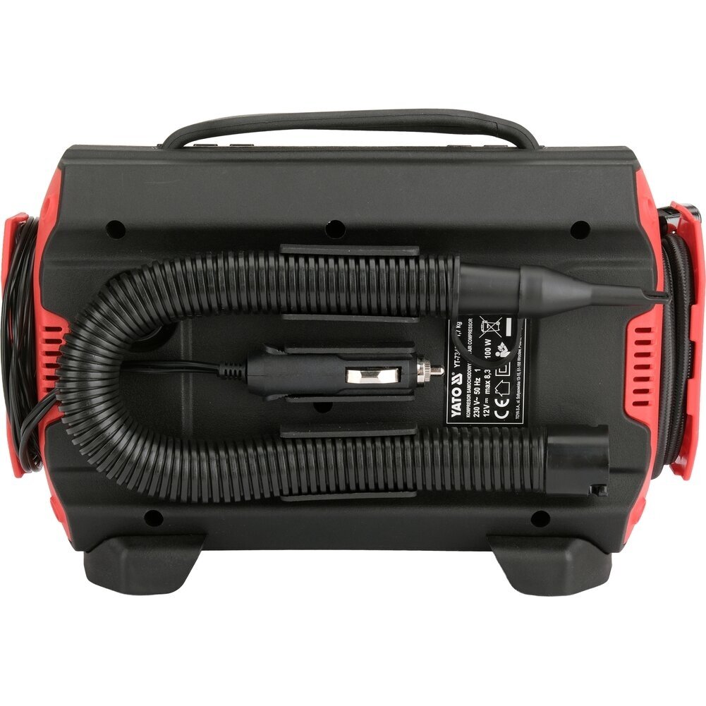 3-in-1 automobilinis kompresorius | 12 V / 230 V | LED | su oro siurbliu ir pūtimo funkcija YATO 9 3-in-1 automobilinis kompresorius | 12 V / 230 V | LED | su oro siurbliu ir pūtimo funkcija YATO 9