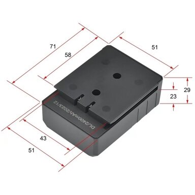 4D serijos savaime išsilyginančio lazerio baterija 2400Mah YT-30416 YATO