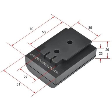 4D serijos savaime išsilyginančio lazerio baterija 4000Mah YT-30418 YATO