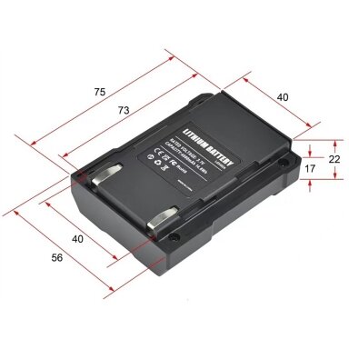 4D serijos savaime išsilyginančio lazerio baterija 4000Mah YT-30420 YATO