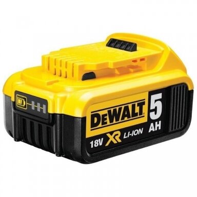 Akumuliatorius 18V, 5.0Ah XR Li-Ion DeWALT DCB184 Akumuliatorius 18V, 5.0Ah XR Li-Ion DeWALT DCB184