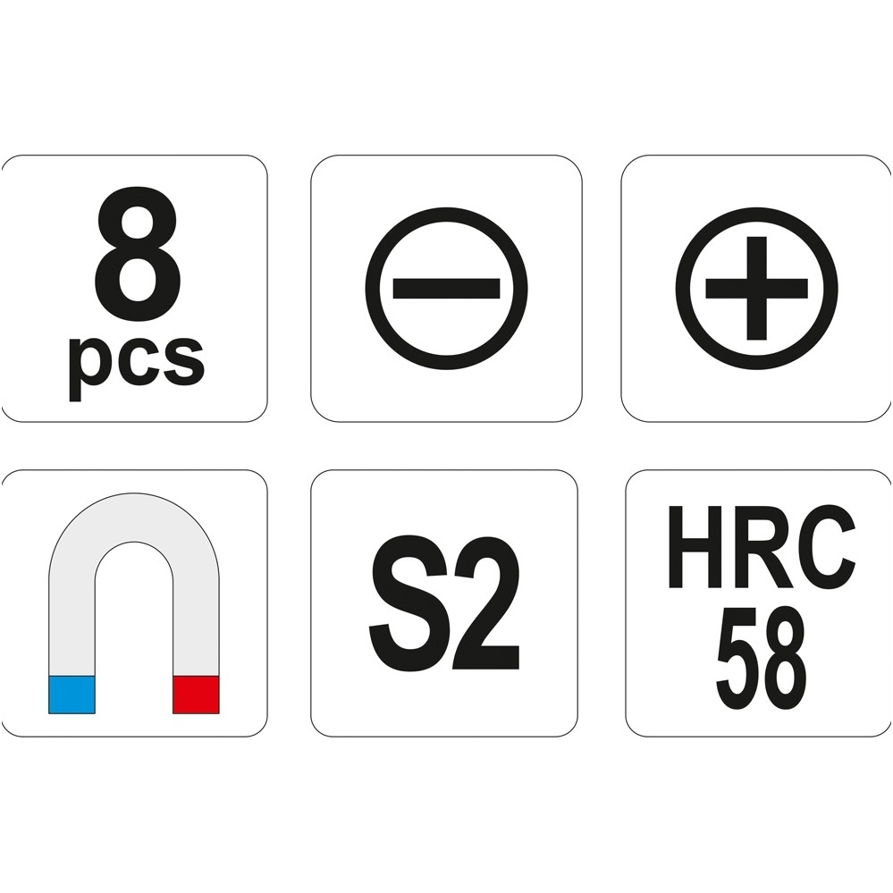Atsuktuvų rinkinys : 8 vnt 2 Atsuktuvų rinkinys : 8 vnt 2
