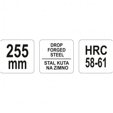 Žirklės skardai tiesios 225mm YATO 1 Žirklės skardai tiesios 225mm YATO 1