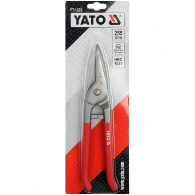 Žirklės skardai tiesios 225mm YATO 2 Žirklės skardai tiesios 225mm YATO 2