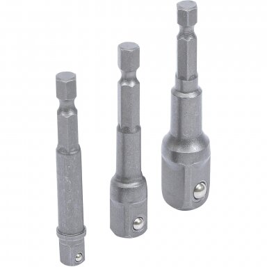 Adapterių komplektas 3vnt. galvutėms 1/4", 3/8" ir 1/2"