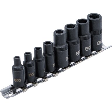 Adapterių rinkinys sriegikliams | 6,3 mm (1/4") / 10 mm (3/8") | 8 vnt.  9771 BGS