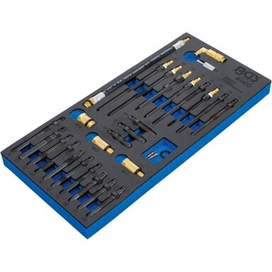 Adapterių rinkinys suspaudimo ir slėgio nuotėkio testeriams 30 vnt. BGS-technic Adapterių rinkinys suspaudimo ir slėgio nuotėkio testeriams 30 vnt. BGS-technic