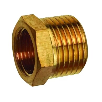 Žalvarinė pneumatinė redukcija 3/8"–1/2" Pansam A535336 Žalvarinė pneumatinė redukcija 3/8"–1/2" Pansam A535336