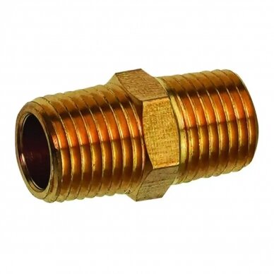Adapteris - perėjimas pneumatikai 1/4"M-1/4"M Pansam A535343 Adapteris - perėjimas pneumatikai 1/4"M-1/4"M Pansam A535343