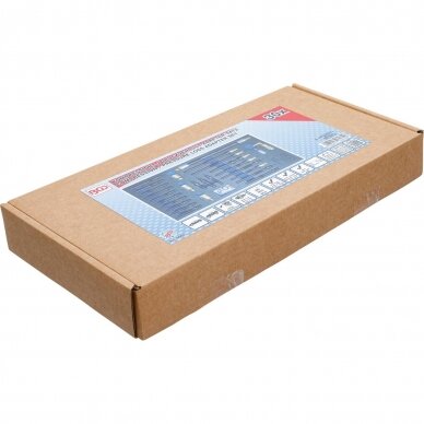Adapterių rinkinys suspaudimo ir slėgio nuotėkio testeriams 30 vnt. BGS-technic 3 Adapterių rinkinys suspaudimo ir slėgio nuotėkio testeriams 30 vnt. BGS-technic 3