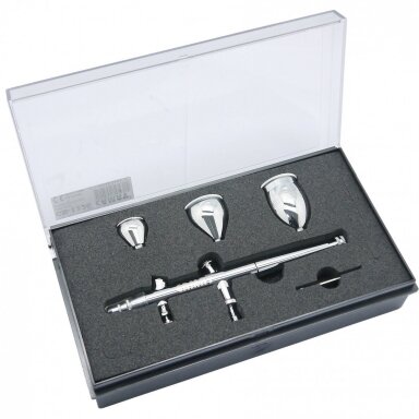 Aerografas Ø0.3mm su priedais Sumake Aerografas Ø0.3mm su priedais Sumake