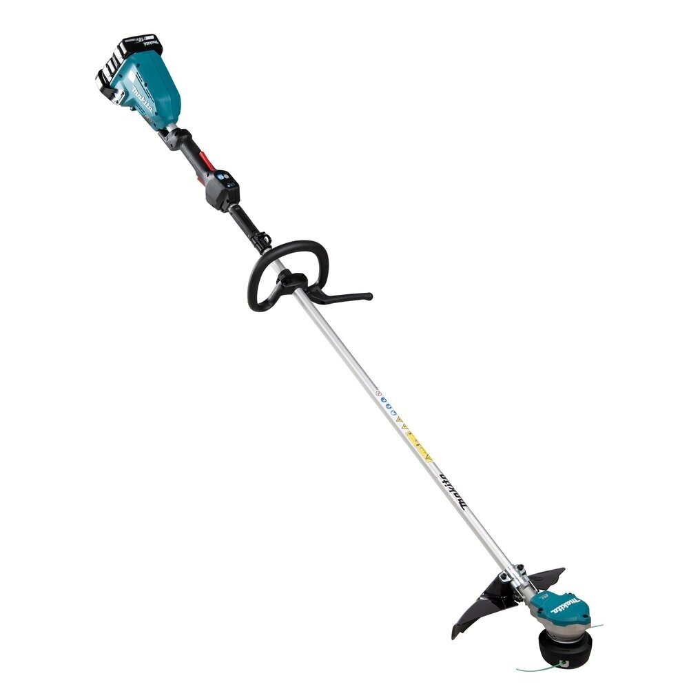 Akumuliatorinė žoliapjovė trimeris 2x18V su bešepetėliniu varikliu be baterijų ir įkroviklio MAKITA 9 Akumuliatorinė žoliapjovė trimeris 2x18V su bešepetėliniu varikliu be baterijų ir įkroviklio MAKITA 9