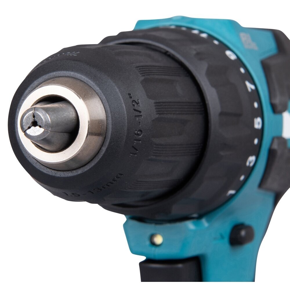 Akumuliatorinis bešepetėlinis smūginis suktuvas-gręžtuvas su 2x5.0Ah baterijomis 65Nm 18V MAKITA 12 Akumuliatorinis bešepetėlinis smūginis suktuvas-gręžtuvas su 2x5.0Ah baterijomis 65Nm 18V MAKITA 12