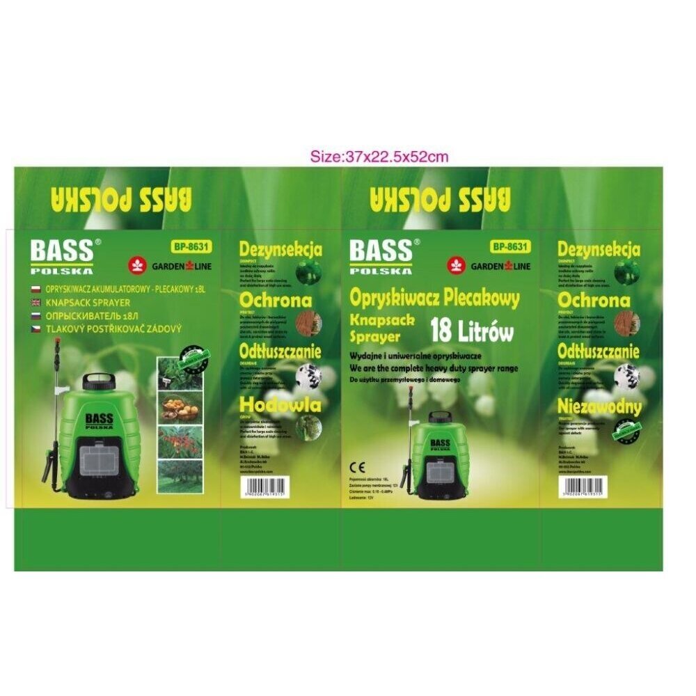 Akumuliatorinis purkštuvas 18L BASS BP-8631 6