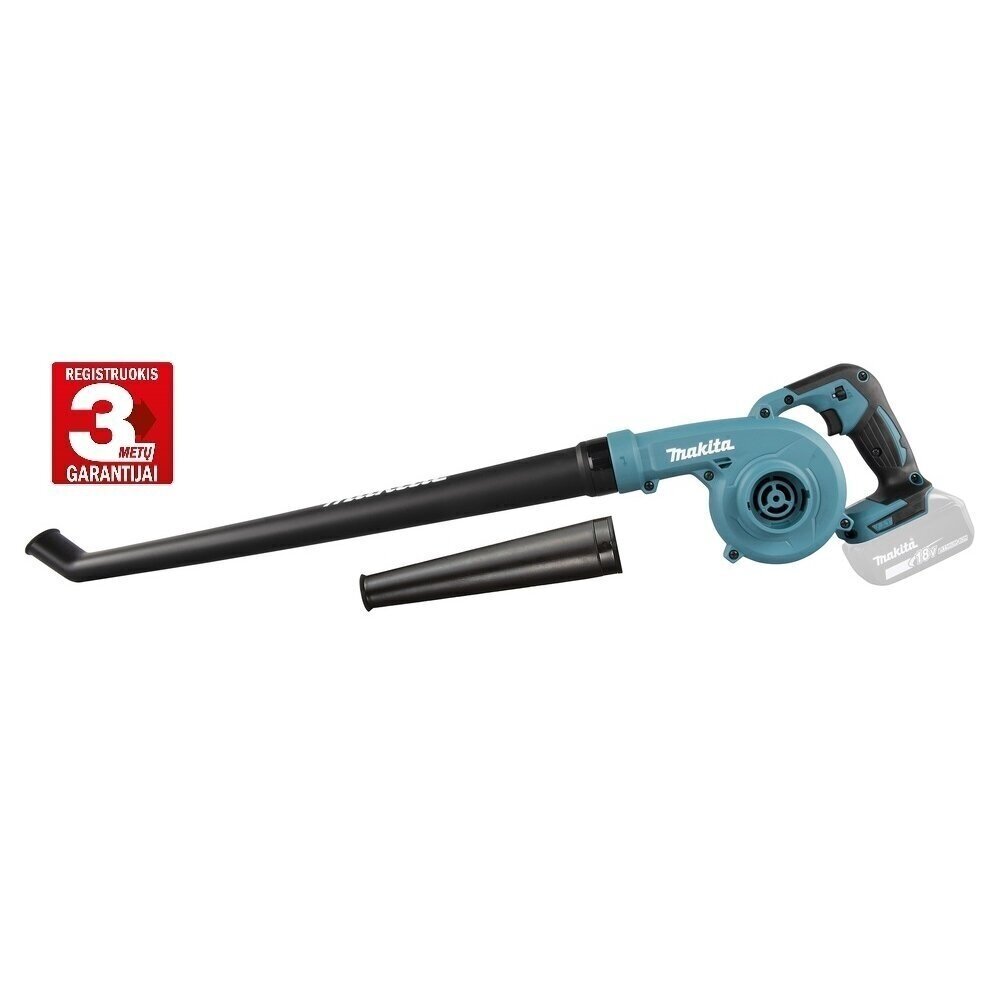Akumuliatorinis pūstuvas Makita DUB186ZX1 18V + papildomas antgalis Akumuliatorinis pūstuvas Makita DUB186ZX1 18V + papildomas antgalis