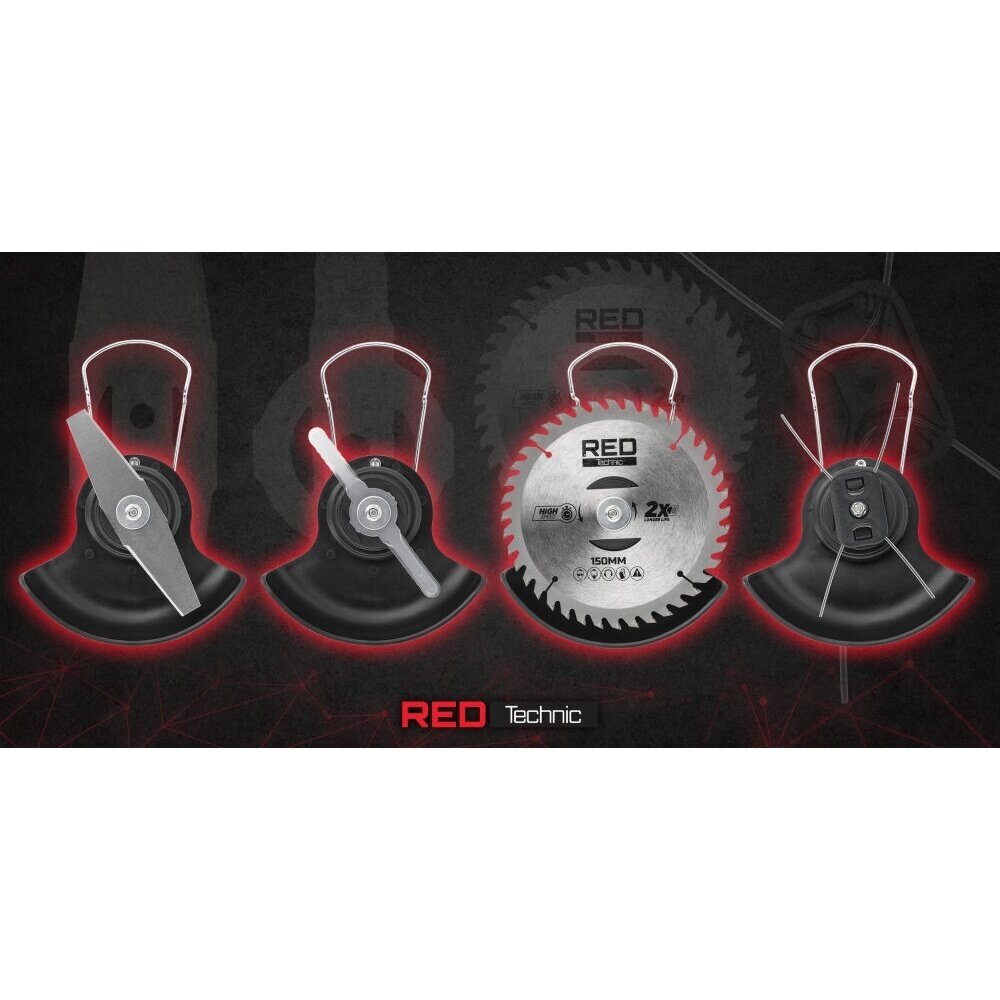 Akumuliatorinis trimeris su 2x2.0Ah baterijomis REDTECHNIC 16 Akumuliatorinis trimeris su 2x2.0Ah baterijomis REDTECHNIC 16