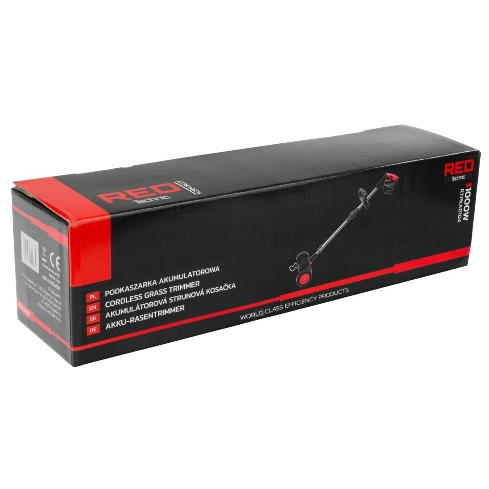 Akumuliatorinis trimeris su 2x2.0Ah baterijomis REDTECHNIC 21
