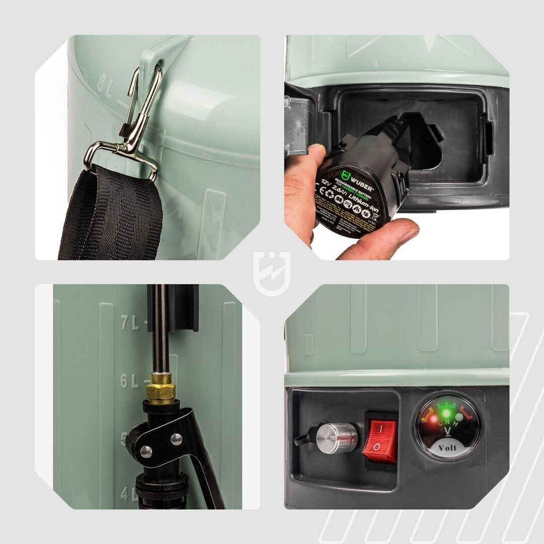 Akumuliatorinis sodo purkštuvas Wuber W24005 8L – 12V 10