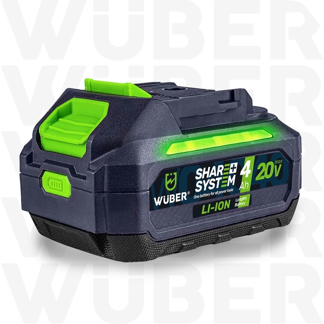 Akumuliatorius WUBER Share+ System 20V 4.0 Ah 2 Akumuliatorius WUBER Share+ System 20V 4.0 Ah 2