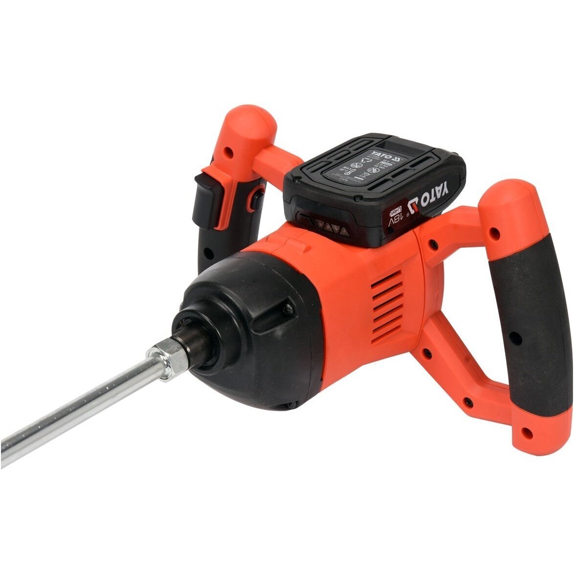 Akumuliatorinis maišytuvas YATO 18V - 1x2,0Ah 2