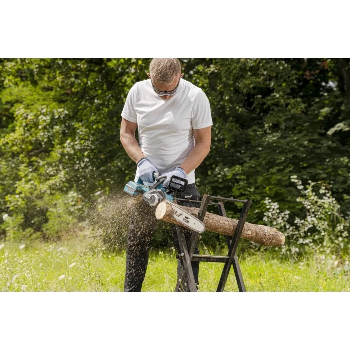 Akumuliatorinis bešepetėlinis grandininis pjūklas 2x18V 45cm DEDRA 7