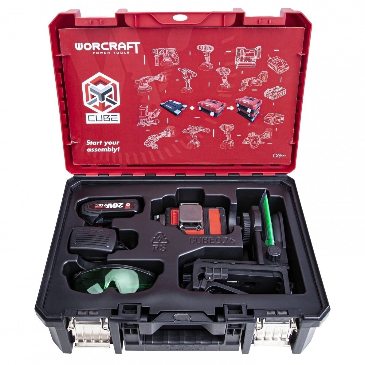 Akumuliatorinis lazerinis kryžminis nivelyras 3x3D rinkinys (žalias lazeris) 20V 2.0Ah LI-ION (XCUBE dėžė) 2 Akumuliatorinis lazerinis kryžminis nivelyras 3x3D rinkinys (žalias lazeris) 20V 2.0Ah LI-ION (XCUBE dėžė) 2