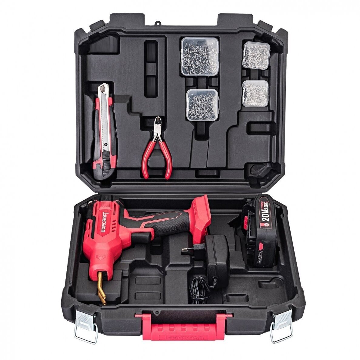 Akumuliatorinis plastiko suvirinimo aparatas plastikinėje dėžėje 20V LI-ION Worcraft CPWS20Li 2