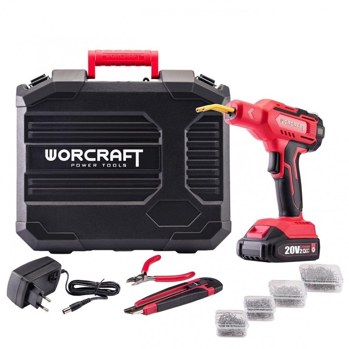 Akumuliatorinis plastiko suvirinimo aparatas plastikinėje dėžėje 20V LI-ION Worcraft CPWS20Li 4