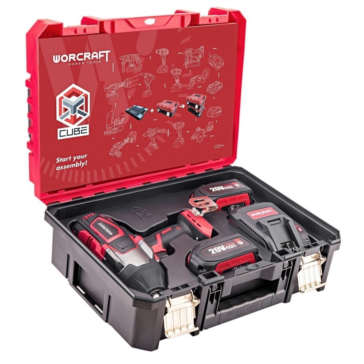 Akumuliatorinis smūginis veržliasukis 3/4'' 1800nm 20V LI-ION (XCUBE dėžė) 9