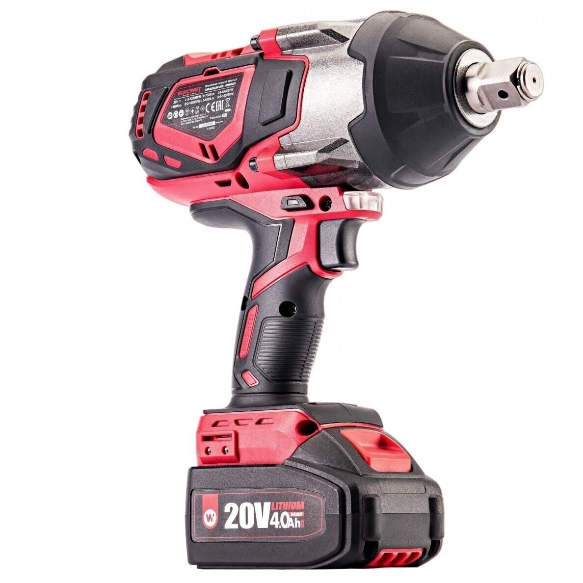 Akumuliatorinis smūginis veržliasukis 3/4'' 1800nm 20V LI-ION (XCUBE dėžė) 7