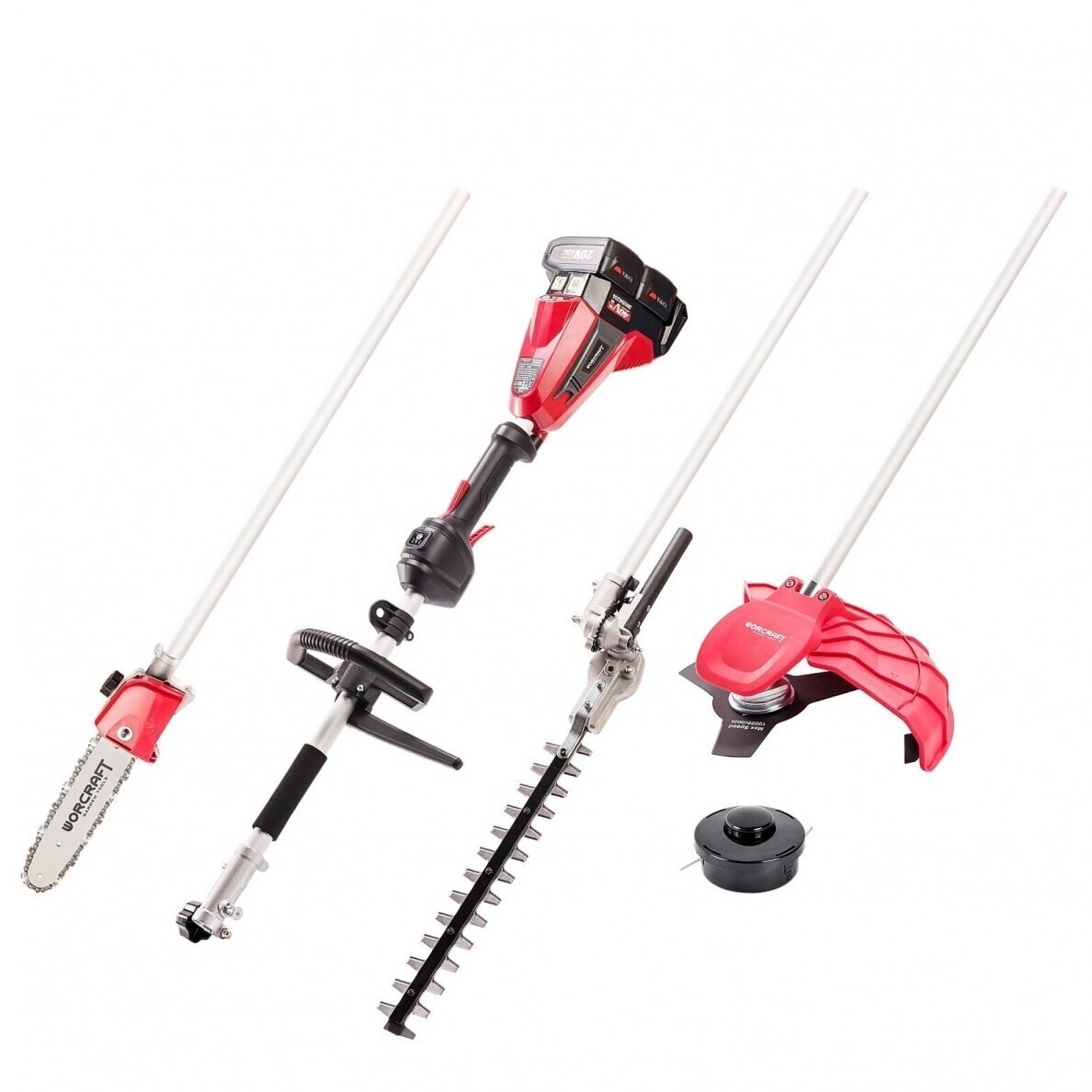 Akumuliatorinis trimeris 3IN1 40V WORCRAFT CGTS40LiBHPS 10