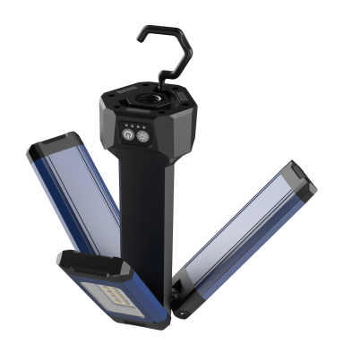 Akumulatorinis šviestuvas COB (18W) su trikoju Akumulatorinis šviestuvas COB (18W) su trikoju