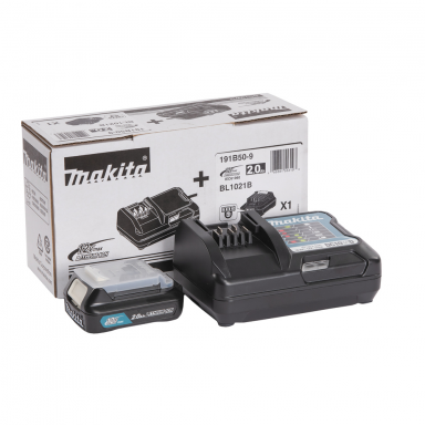 Akumuliatoriaus ir kroviklio komplektas Makita 191B50-9, 12Vmax, BL1021B, DC10WD, CXT Akumuliatoriaus ir kroviklio komplektas Makita 191B50-9, 12Vmax, BL1021B, DC10WD, CXT