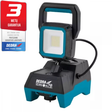 Akumuliatorinė darbo lempa 18V, 15W DEDRA SAS + ALL Akumuliatorinė darbo lempa 18V, 15W DEDRA SAS + ALL