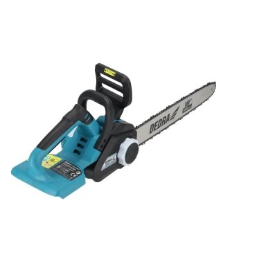 Akumuliatorinis bešepetėlinis grandininis pjūklas 2x18V 45cm DEDRA Akumuliatorinis bešepetėlinis grandininis pjūklas 2x18V 45cm DEDRA