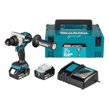 Akumuliatorinis gręžtuvas 18V, 130 Nm Makita DDF492RTJ Akumuliatorinis gręžtuvas 18V, 130 Nm Makita DDF492RTJ