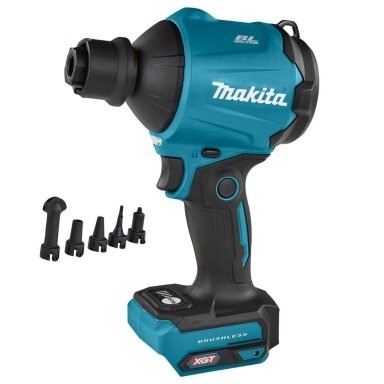 Akumuliatorinis kompaktiškas ir lengvas pūstuvas Makita AS001GZ su priedais 40Vmax XGT® Akumuliatorinis kompaktiškas ir lengvas pūstuvas Makita AS001GZ su priedais 40Vmax XGT®