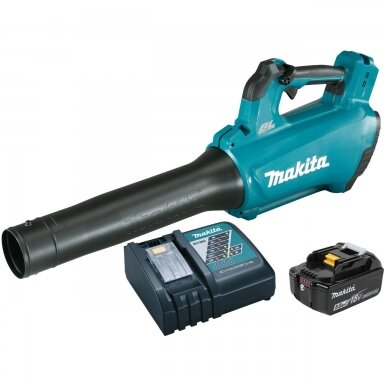 Akumuliatorinis lapų pūstuvas Makita DUB184Z 18V 5,0Ah+pakrovėjas Akumuliatorinis lapų pūstuvas Makita DUB184Z 18V 5,0Ah+pakrovėjas
