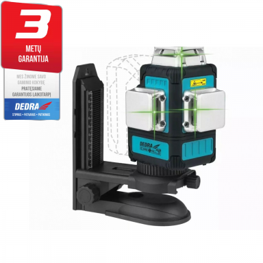 Akumuliatorinis lazerinis nivelyras 18V, žalias 3-360 3D DEDRA SAS+ALL Akumuliatorinis lazerinis nivelyras 18V, žalias 3-360 3D DEDRA SAS+ALL