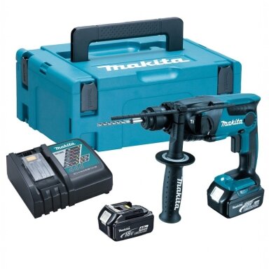 Akumuliatorinis perforatorius MAKITA DHR165RTJ 18V, 2X5,0Ah Akumuliatorinis perforatorius MAKITA DHR165RTJ 18V, 2X5,0Ah