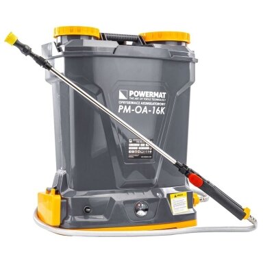 Akumuliatorinis purkštuvas 16l Powermat PM-OA-16K