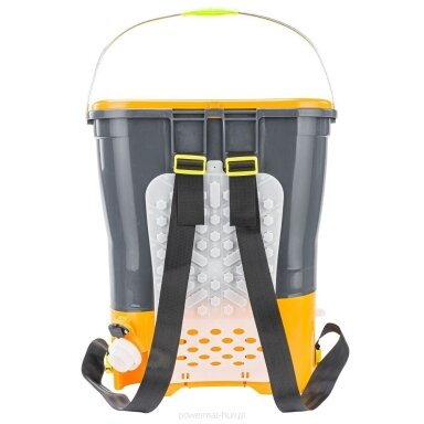 Akumuliatorinis sėklų, trašų barstytuvas 20L (akumuliatorinė sėjamoji) Powermat PM-SAK-20T Akumuliatorinis sėklų, trašų barstytuvas 20L (akumuliatorinė sėjamoji) Powermat PM-SAK-20T