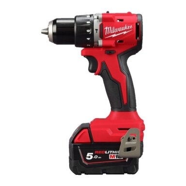 Akumuliatorinis smūginis gręžtuvas MILWAUKEE M18 BLPDRC-502C Akumuliatorinis smūginis gręžtuvas MILWAUKEE M18 BLPDRC-502C