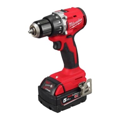 Akumuliatorinis smūginis gręžtuvas MILWAUKEE M18 BLPDRC-502C Akumuliatorinis smūginis gręžtuvas MILWAUKEE M18 BLPDRC-502C