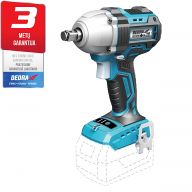 Akumuliatorinis smūginis veržliasukis 18V, 450Nm, 1/2 " DEDRA SAS+ALL Akumuliatorinis smūginis veržliasukis 18V, 450Nm, 1/2 " DEDRA SAS+ALL